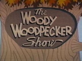 the logo for The Woody Woodpecker Show