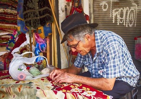 old people working